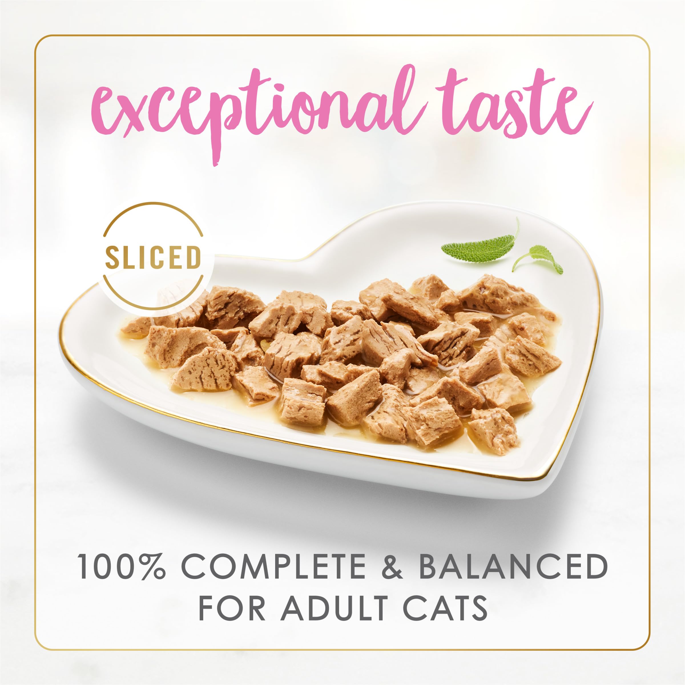 Fancy Feast tranches-poulet, texture délicate et appétence accrue.
