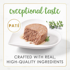 Boîte Fancy Feast pâté au poulet de trois onces, pratique pour les repas.