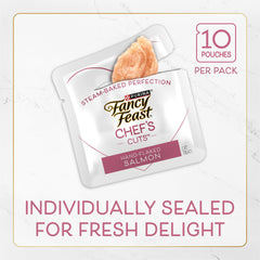 Fancy Feast Purement Naturel saumon – morceaux délicats pour le palais félin.