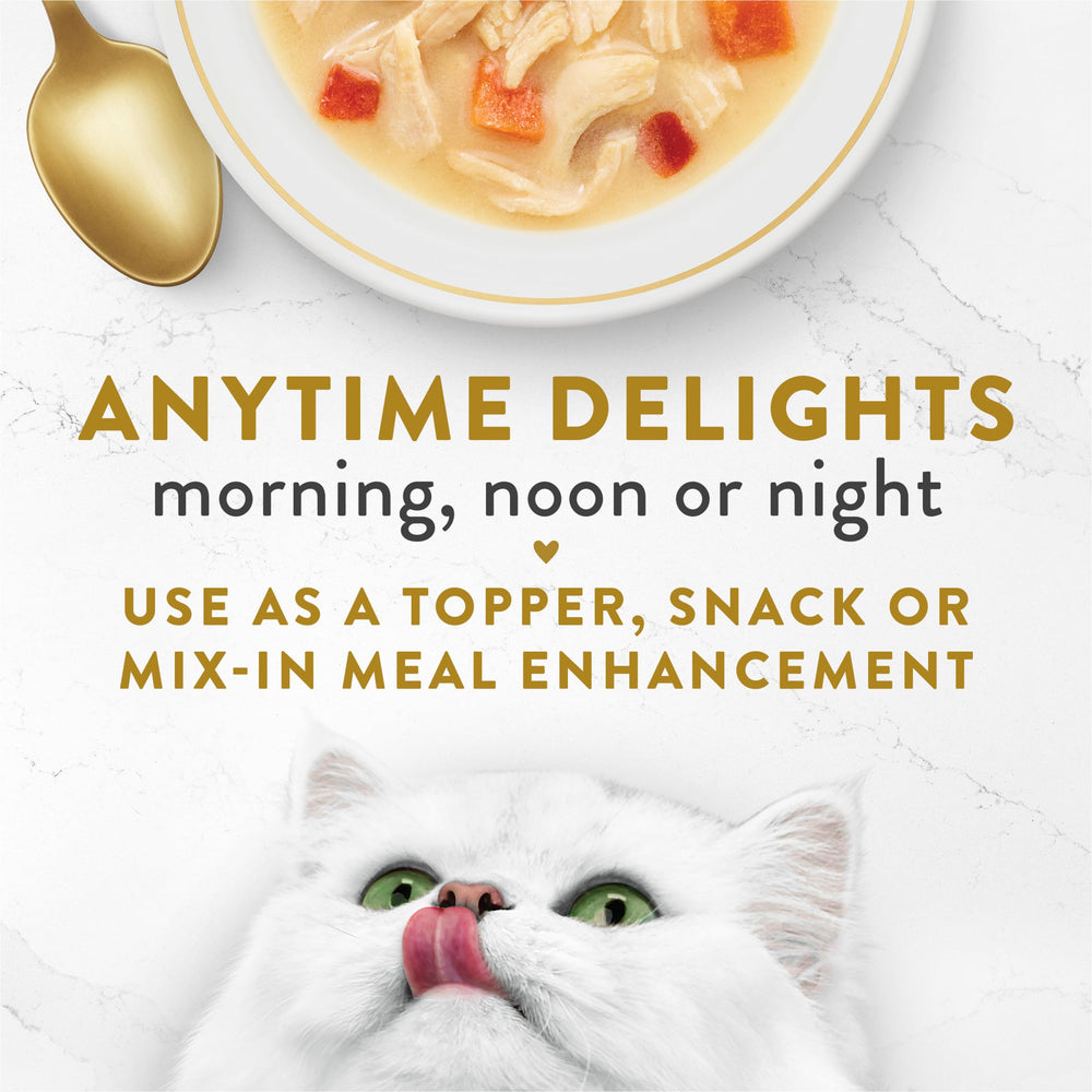 Fancy Feast crèmeux poulet et légumes, sachet pour rehausser l'appétit de votre chat.