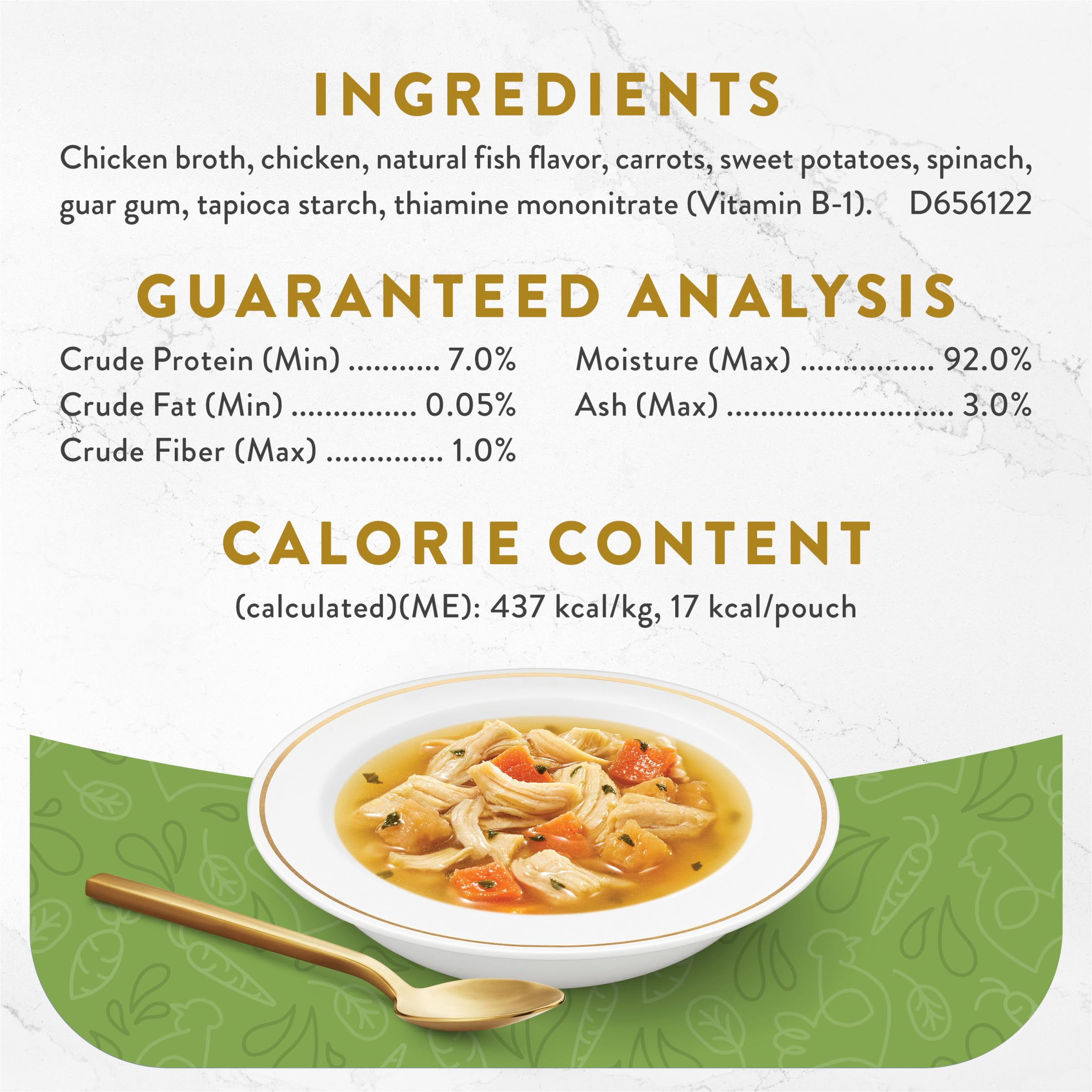 Goût sophistiqué Fancy Feast Broths Classic poulet et légumes.