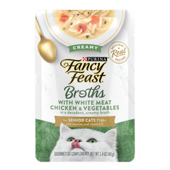 Fancy Feast Broths Creme Senior Chat – poche individuelle pratique et savoureuse