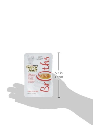 Fancy Feast Broths Morceaux-reels: morceaux réels dans un bouillon onctueux pour chat.