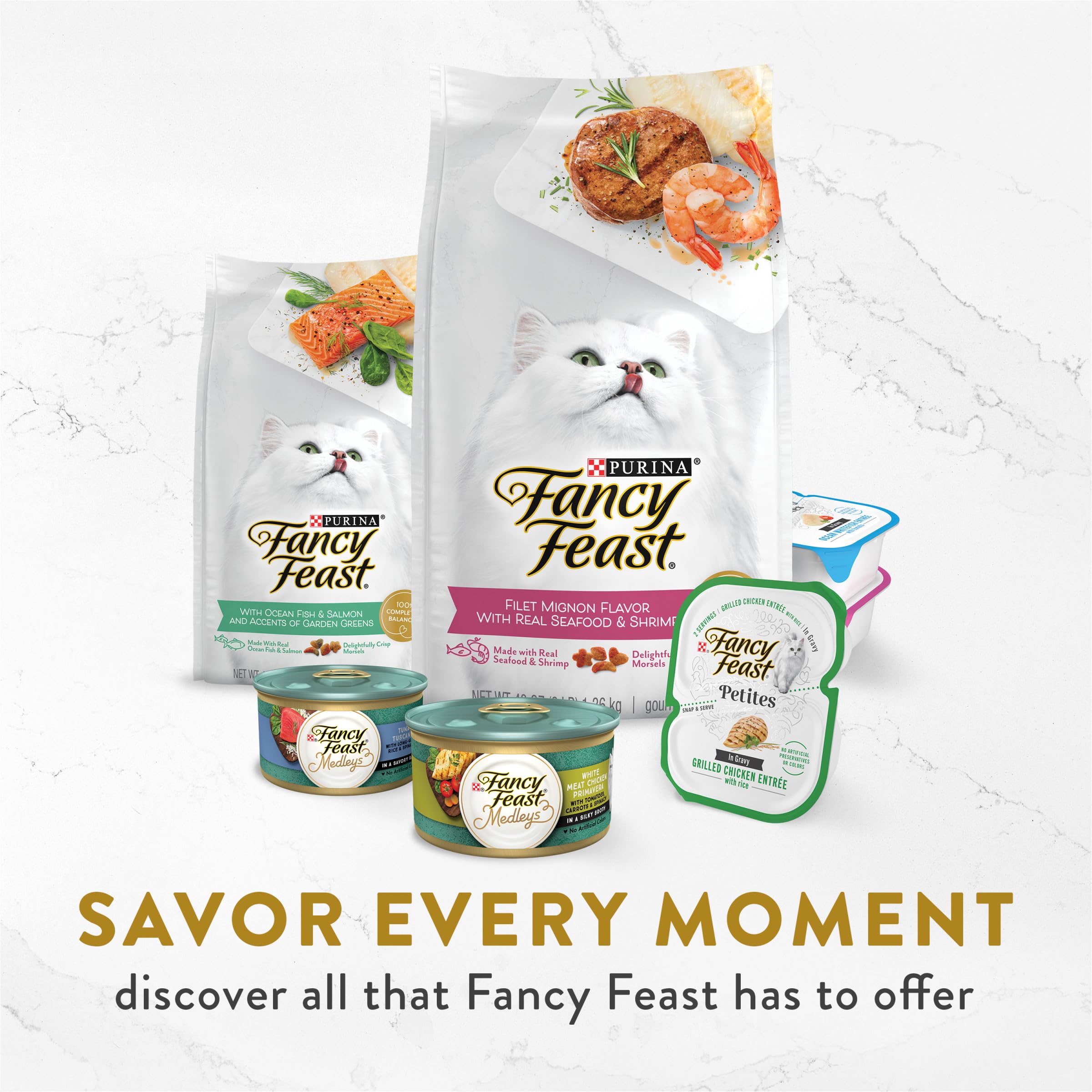 Fancy Feast Broths poche facile à servir, dosage rapide.