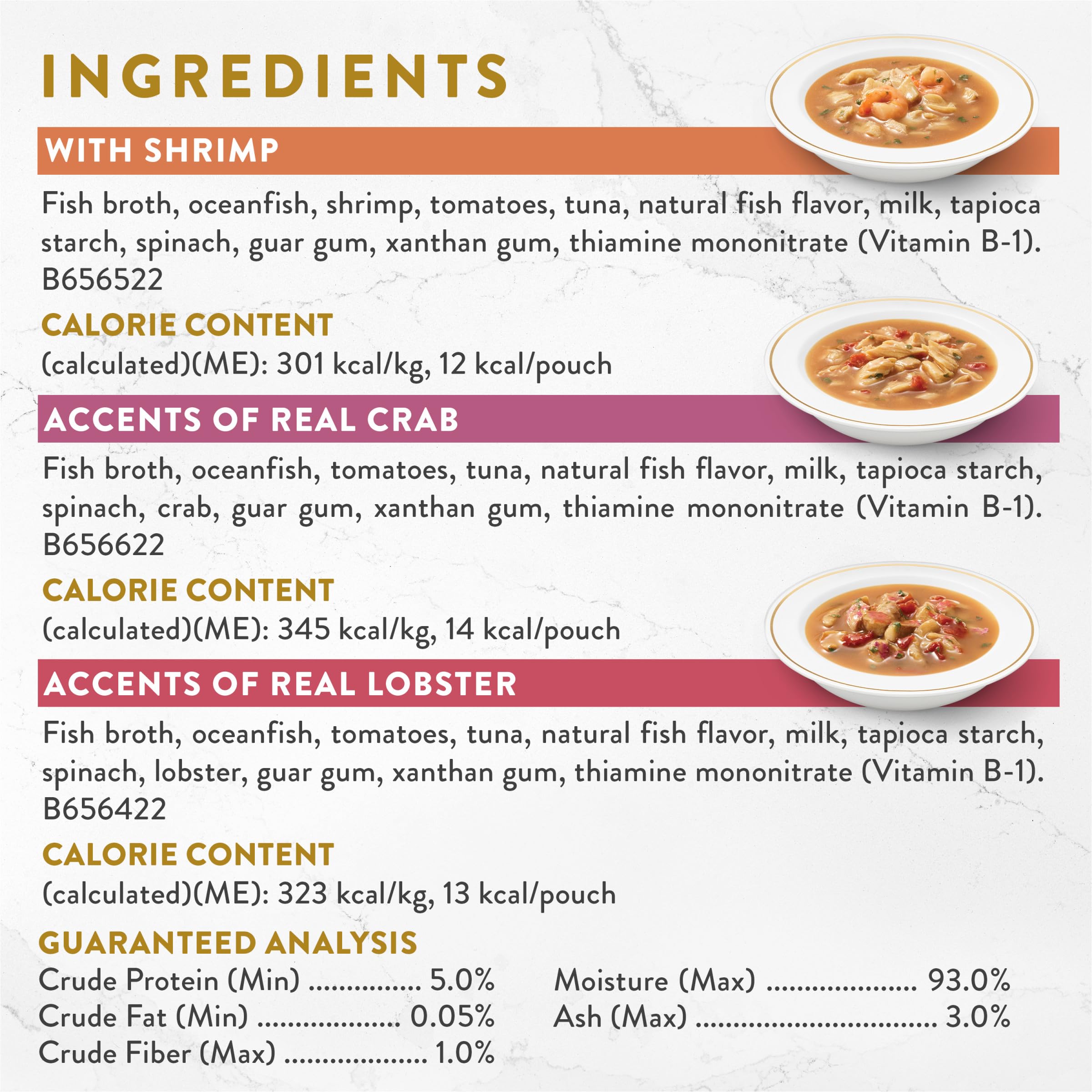Fancy Feast Broths sans céréales et sans sous-produits, choix grain-free.