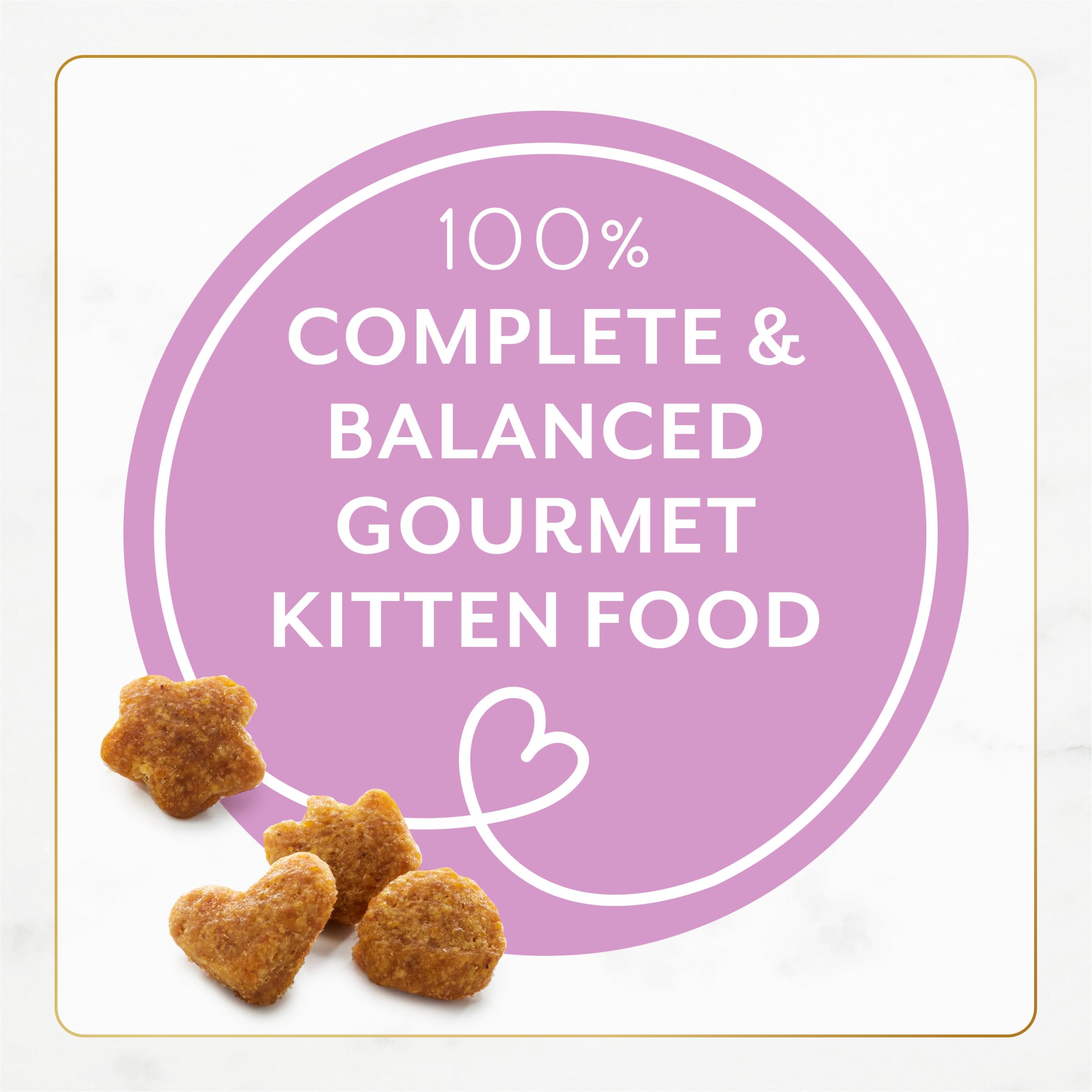 Fancy Feast chaton bol plein de croquettes rend le repas pratique et rapide.