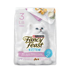 Fancy Feast chaton poulet-dinde croquettes : nutrition complète pour chaton