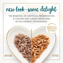 Fancy Feast dinde grillee morceaux apparents: texture gourmande qui stimule l'appetit.
