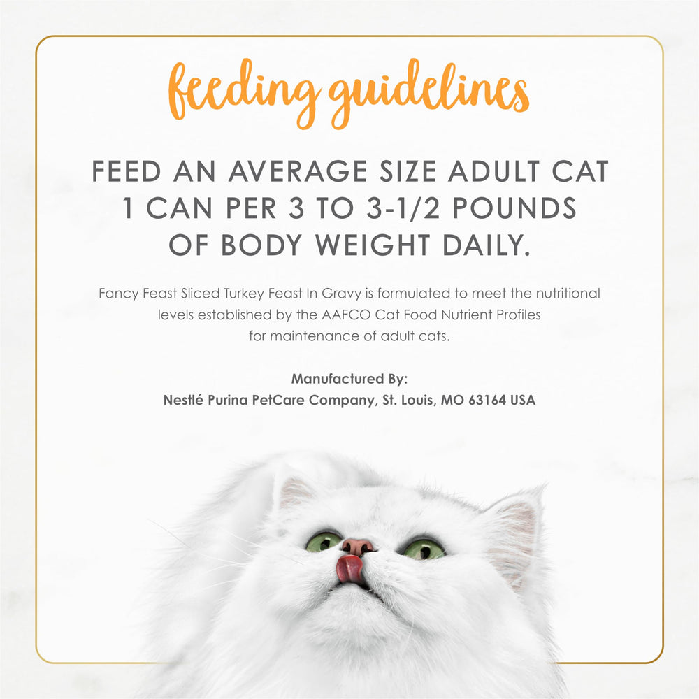 Fancy Feast format-pratique-chat-dinde, options faciles à servir.