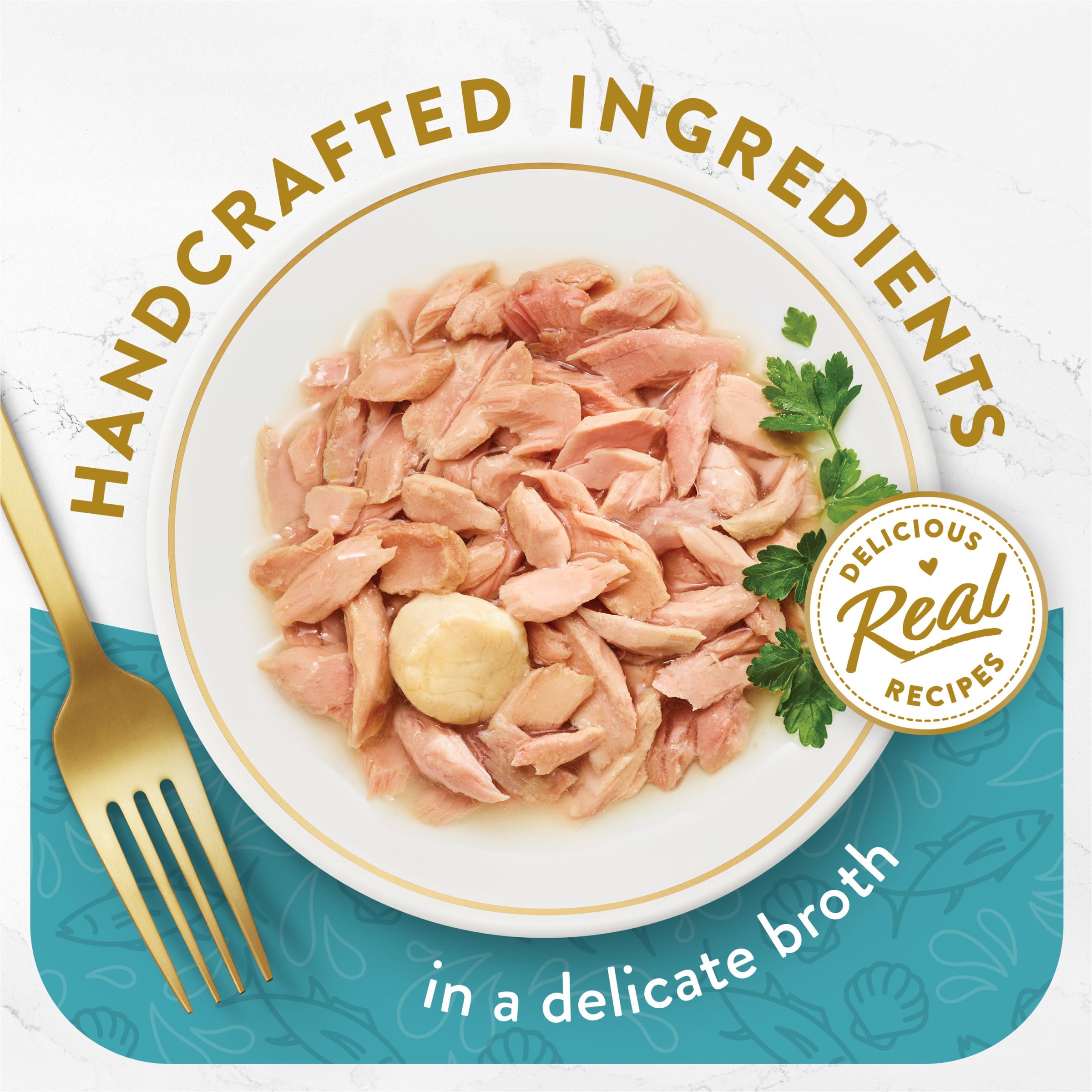 Fancy Feast Garnitures thon effiloché en flocons, idéal comme garniture gourmet.