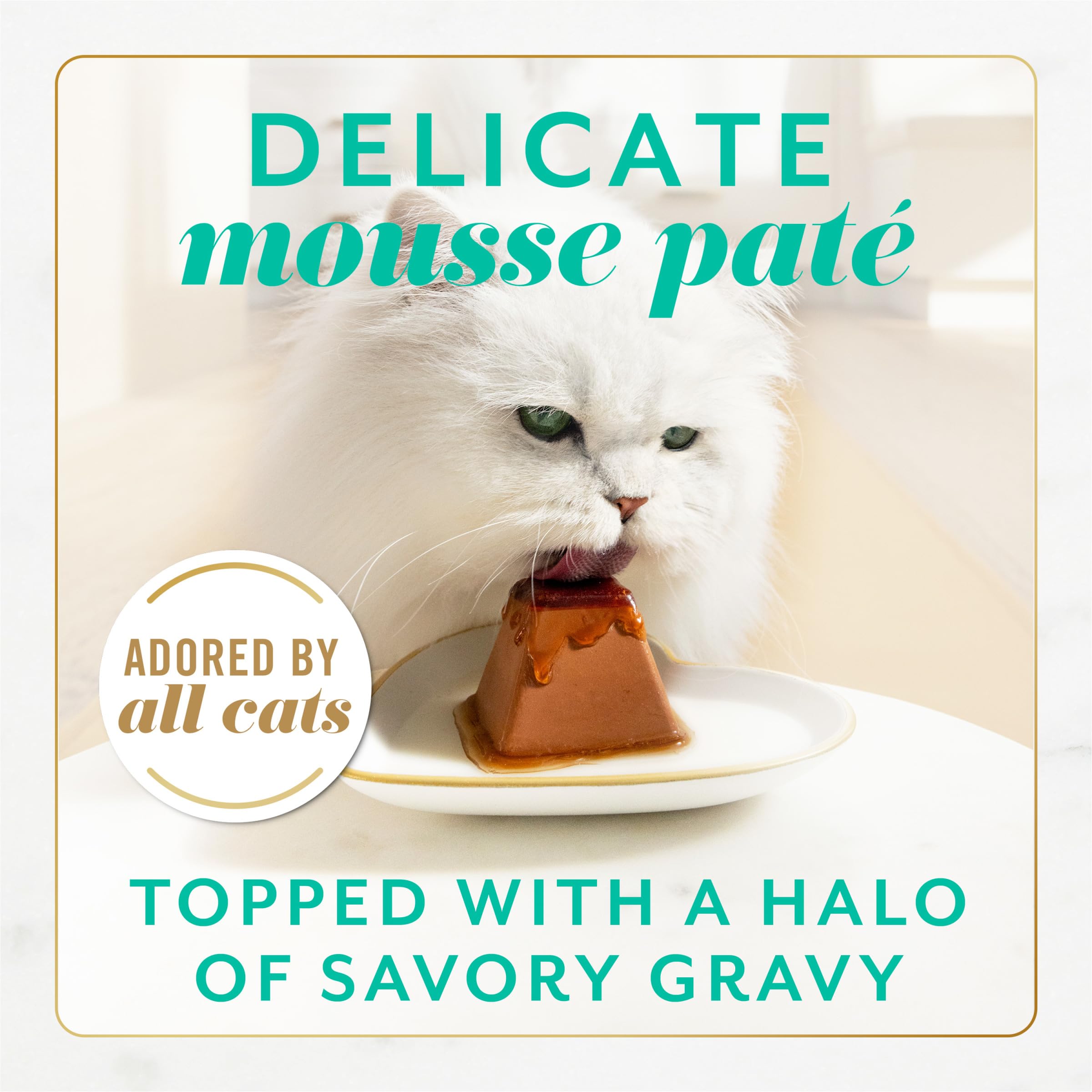 Fancy Feast Gems Mousse en portions individuelles faciles à servir pour les repas quotidiens.