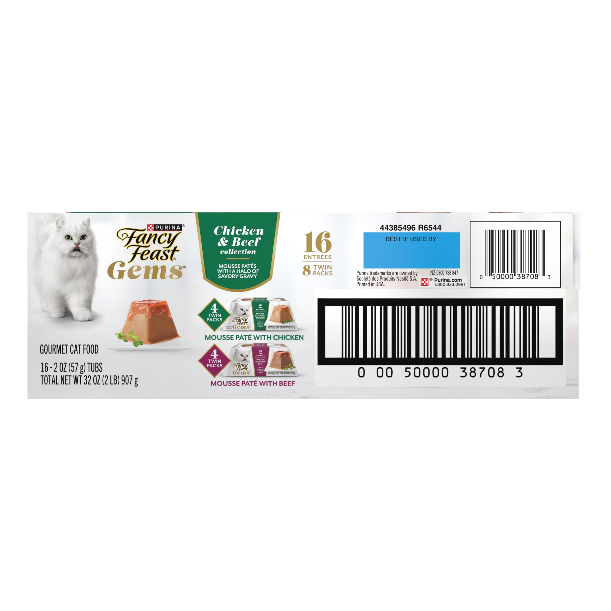 Fancy Feast Gems Pâte chat sauce savoureuse abondante pour une expérience gourmande.