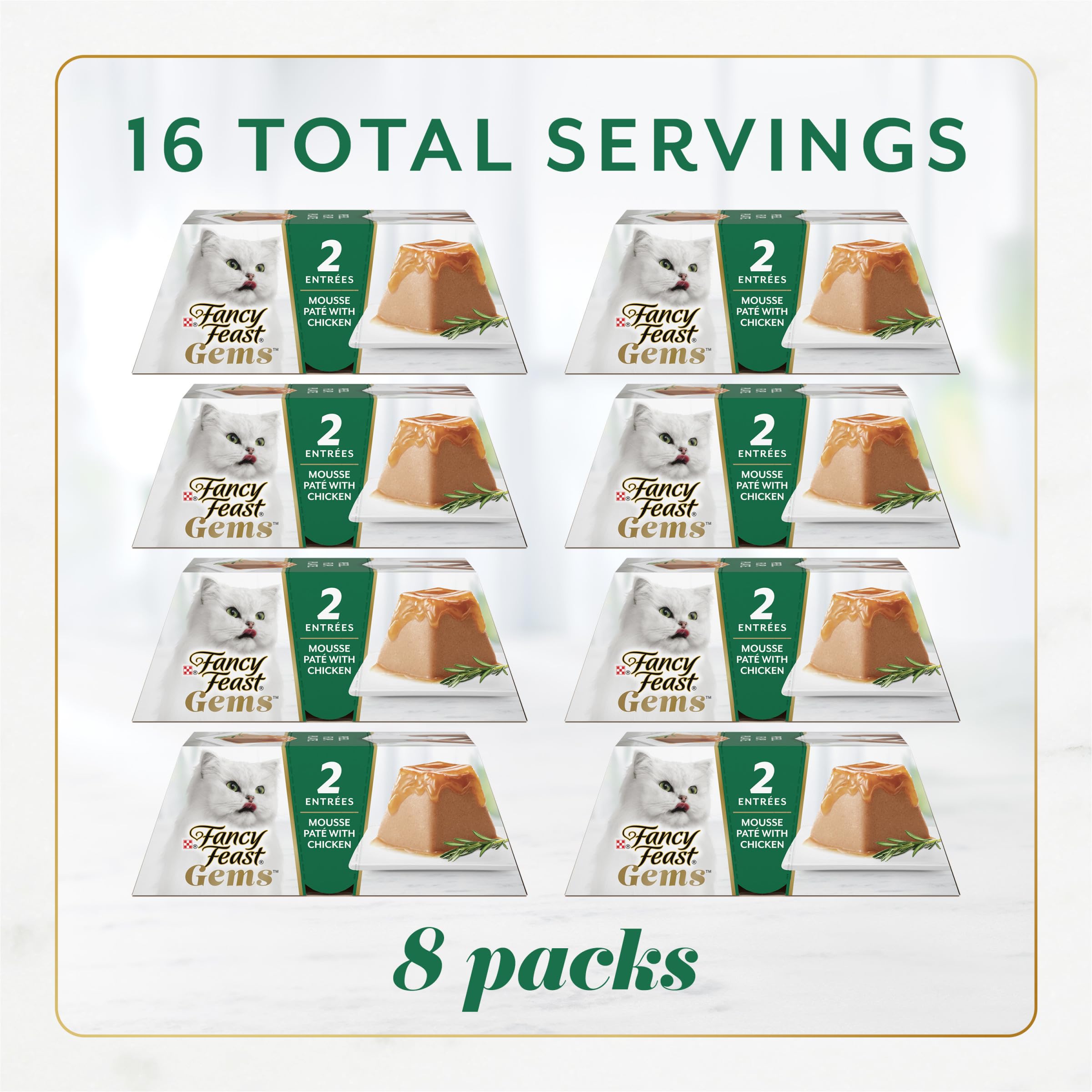 Pâté Gems en forme pyramidale, intriguez votre chat pendant le repas.