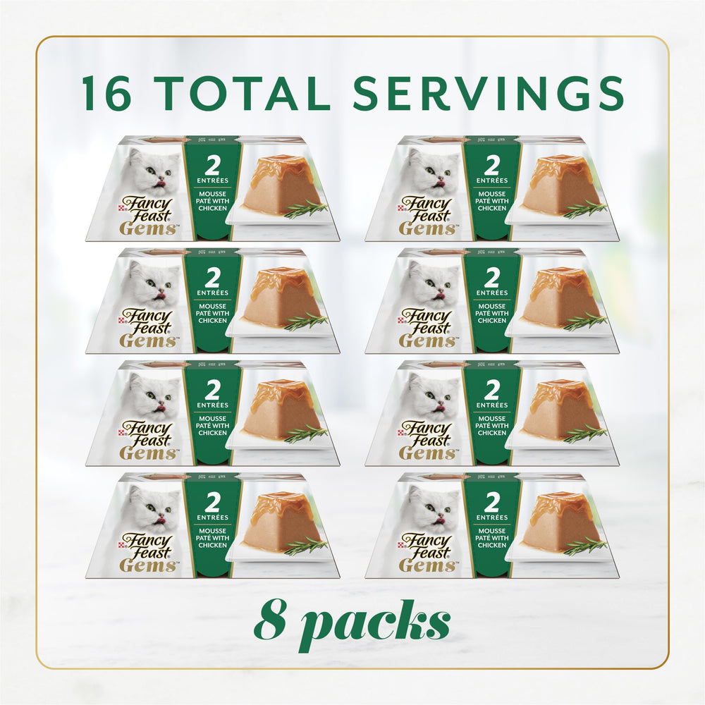 Pâté Gems en forme pyramidale, intriguez votre chat pendant le repas.