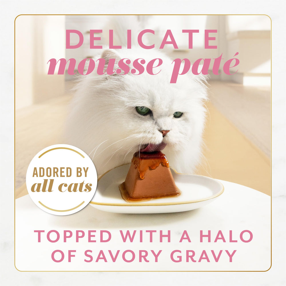 Fancy Feast Gems Pâte Saumon, portion individuelle facile à doser.