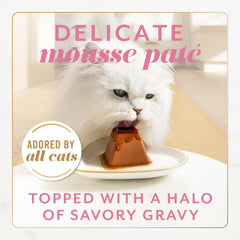Fancy Feast Gems Pâte Saumon, portion individuelle facile à doser.