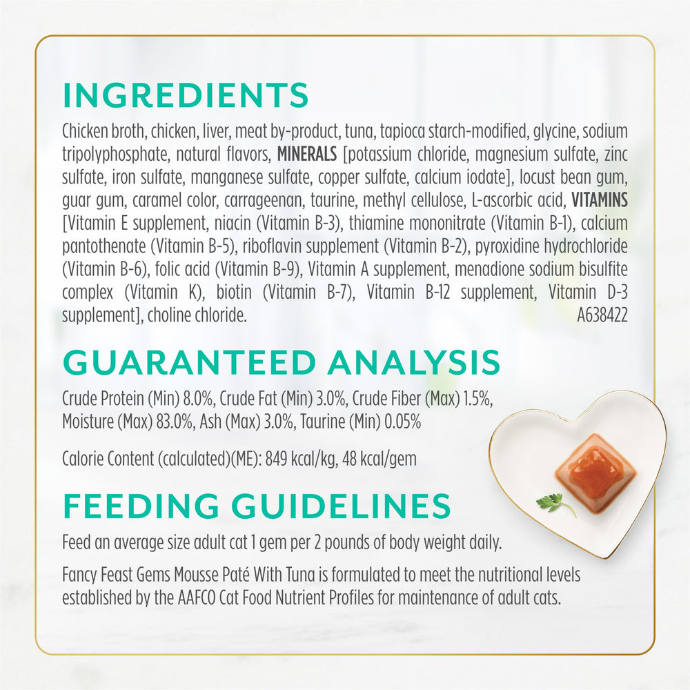 Fancy Feast Gems forme pyramidale pour une expérience ludique à chaque repas.