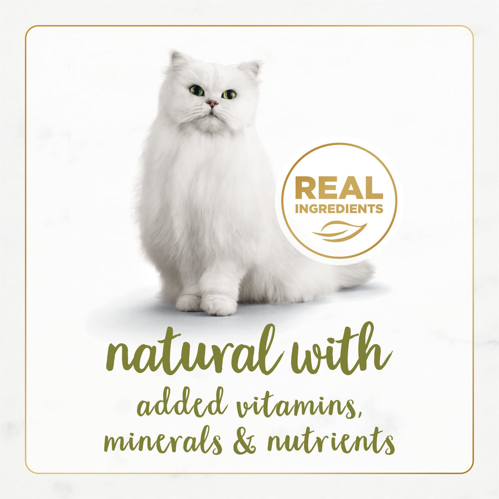 Fancy Feast Gourmet Naturals: texture gravy douce, facilité de dégustation pour chat.