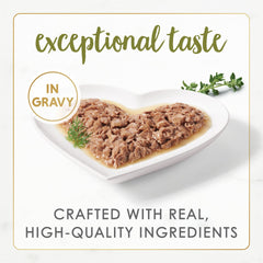 Fancy Feast Gourmet Naturals: poulet blanc en sauce, repas quotidien pratique.
