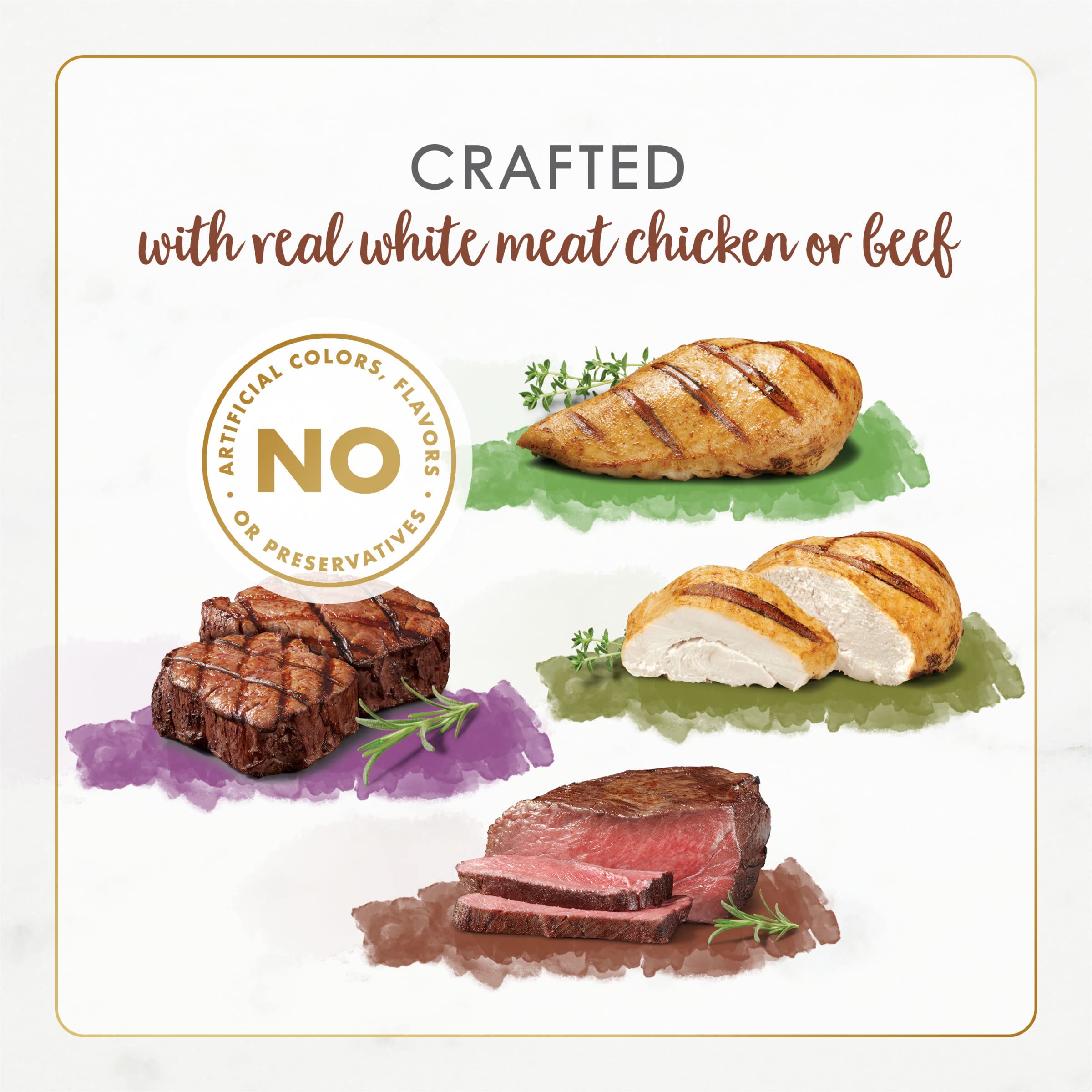 Fancy Feast Gourmet Naturals poulet et bœuf pâté 3oz, mélange protéiné appétissant