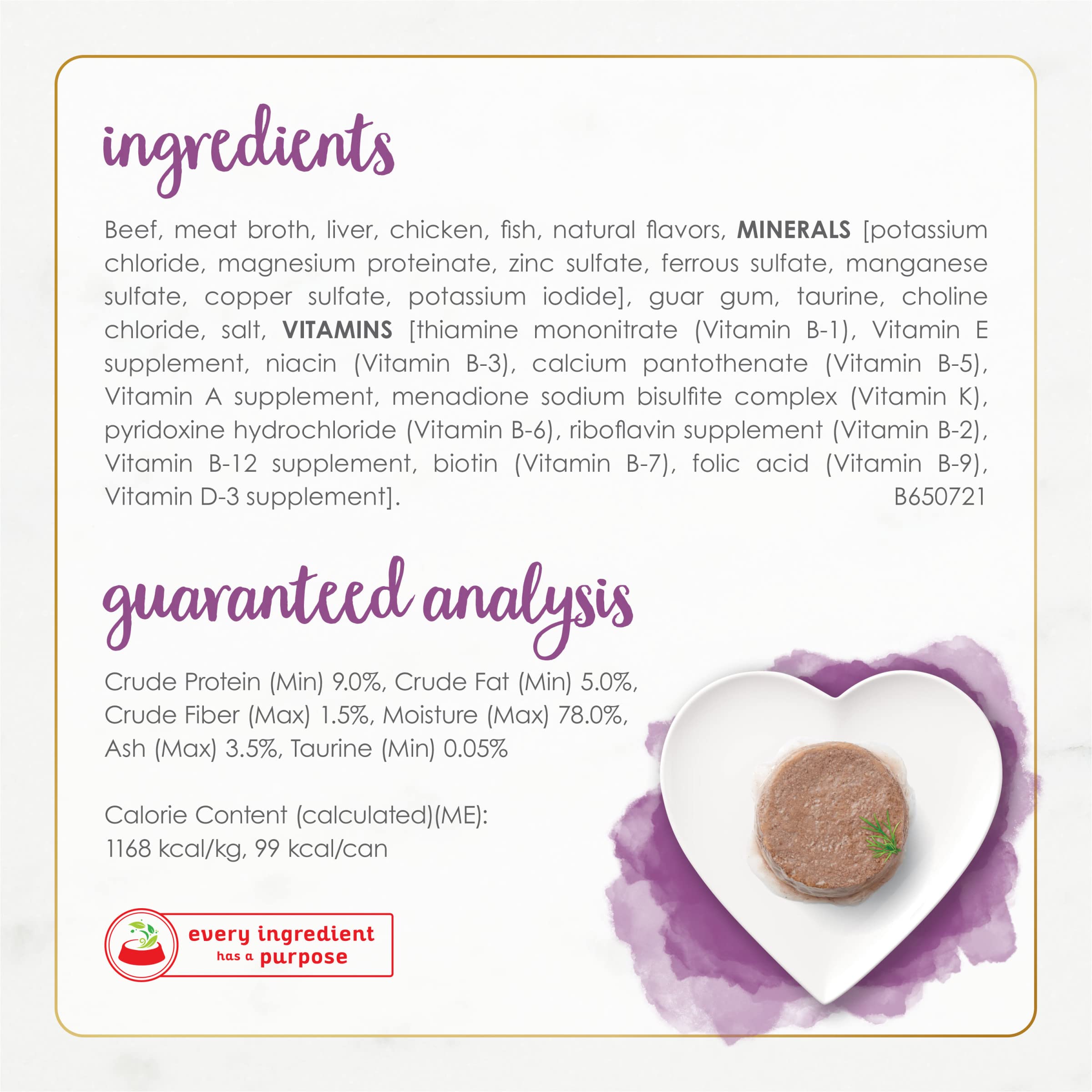 Fancy Feast Gourmet Naturals protéines boeuf, soutien musculaire pour les chats adultes