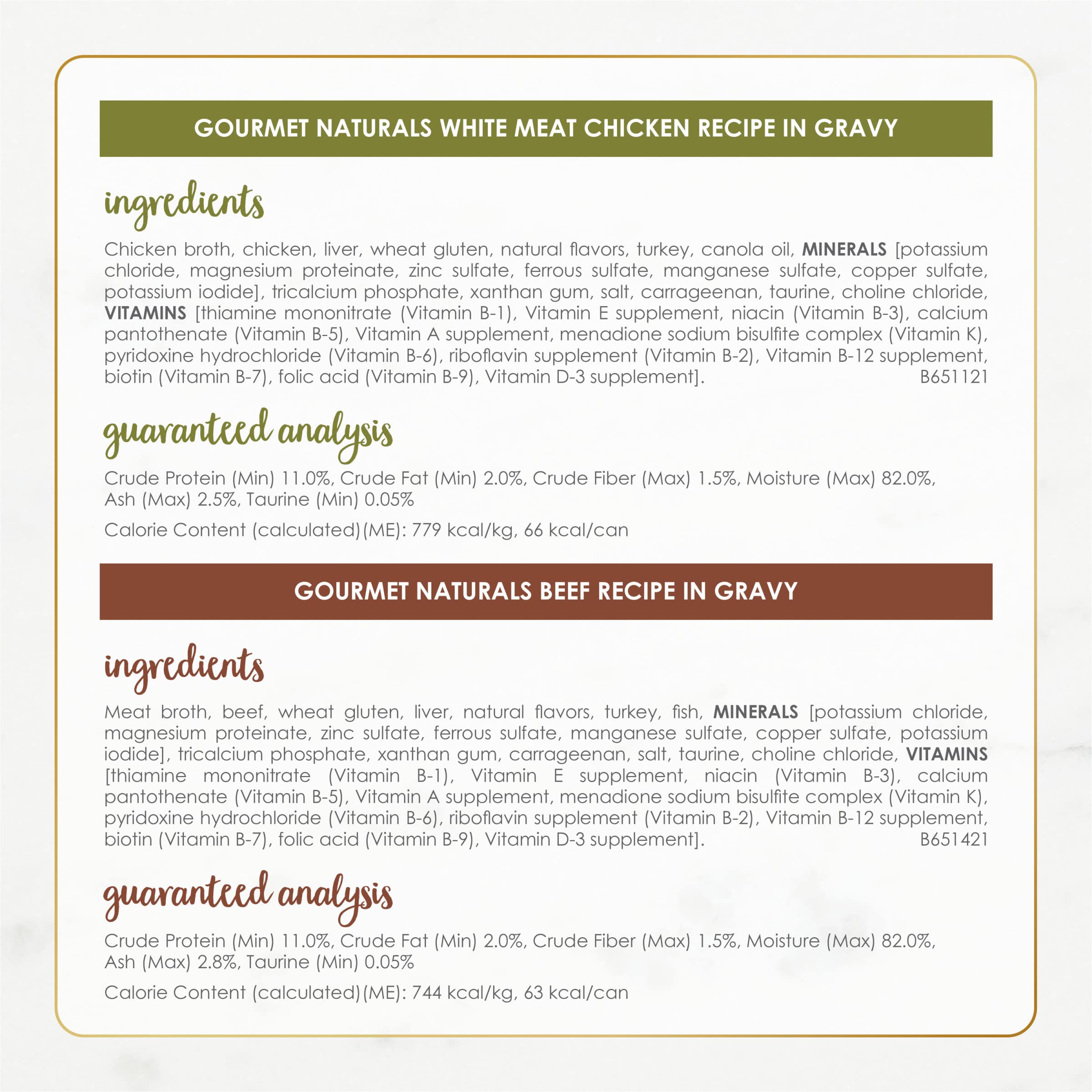 Fancy Feast Gourmet Naturals variété pâté 3oz, assortiment de saveurs