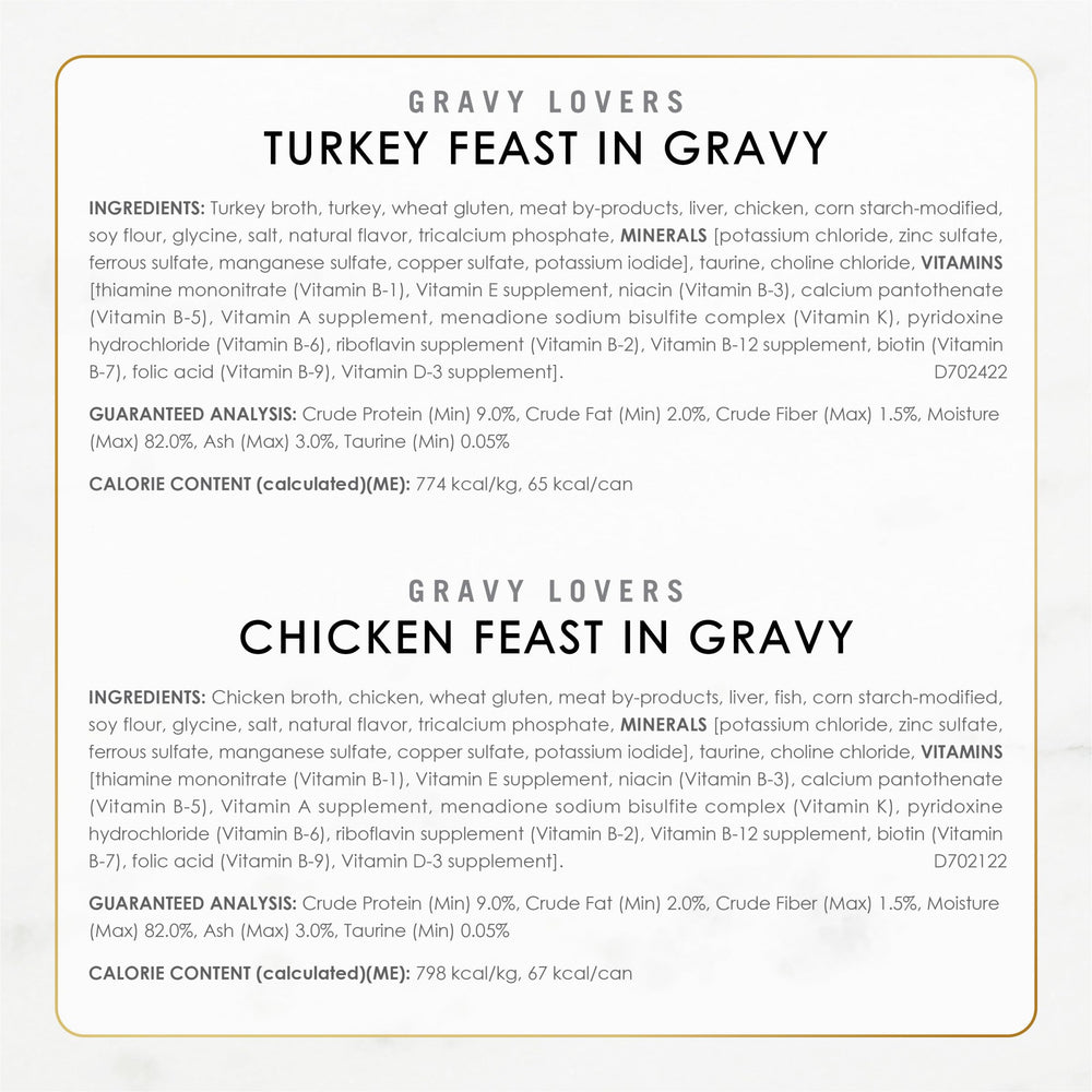 Arôme appétissant des bouchées Fancy Feast Gravy Lovers.