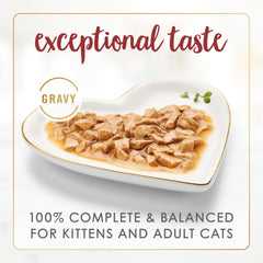 Purina Fancy Feast Gravy Lovers – bouchées tendres de bœuf avec sauce gourmande, repas attrayant
