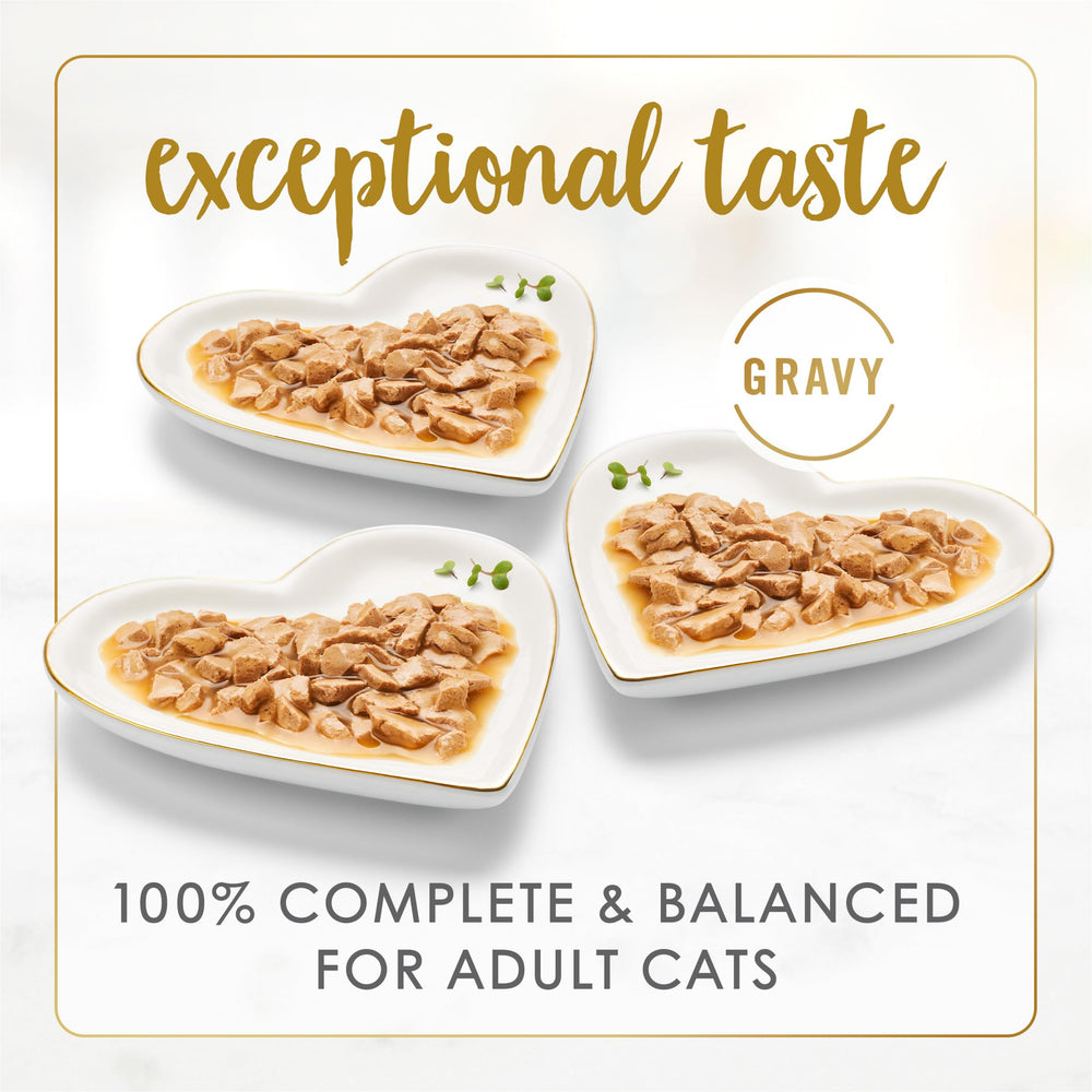 Fancy Feast Gravy Lovers boeuf grille en sauce, protéines savoureuses.