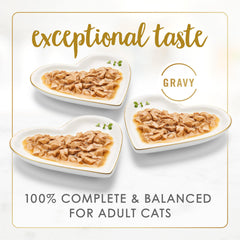 Fancy Feast Gravy Lovers boeuf grille en sauce, protéines savoureuses.