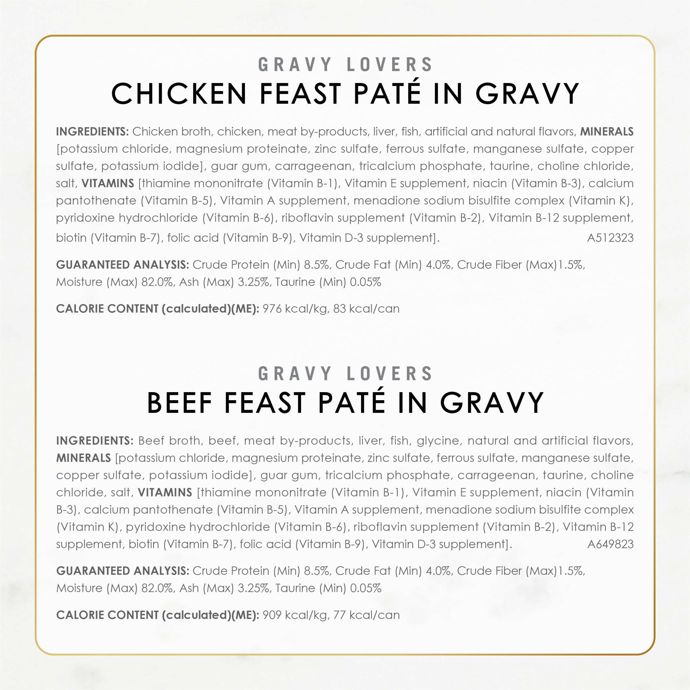 Fancy Feast Gravy Lovers – mélange boeuf et poulet en pâté dans sauce délicate