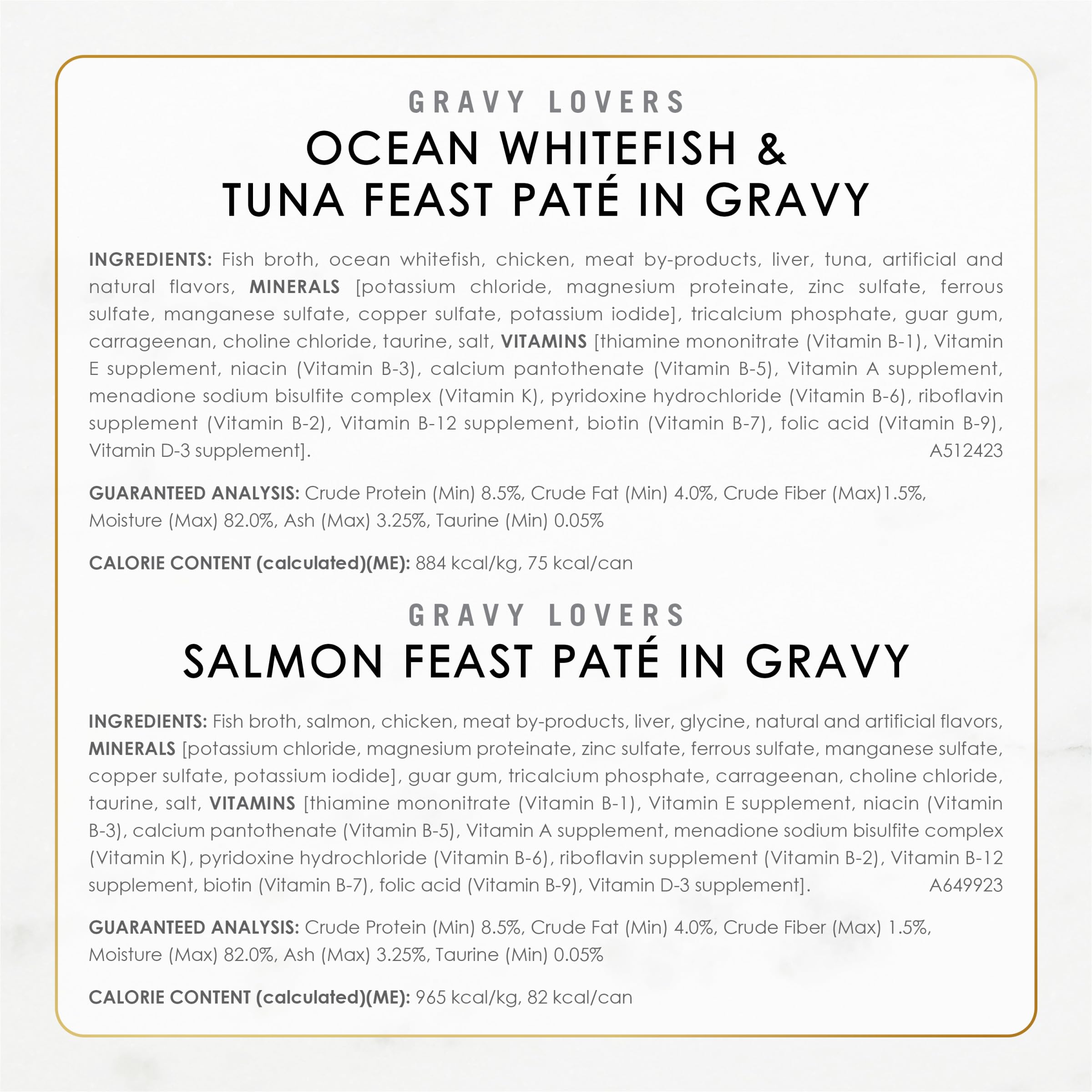 Fancy Feast Gravy Lovers – mélange poisson et saumon en pâté dans sauce
