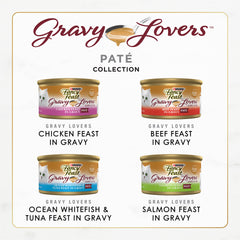Fancy Feast Gravy Lovers – pâté poulet en sauce, saveur attrayante pour chat adulte
