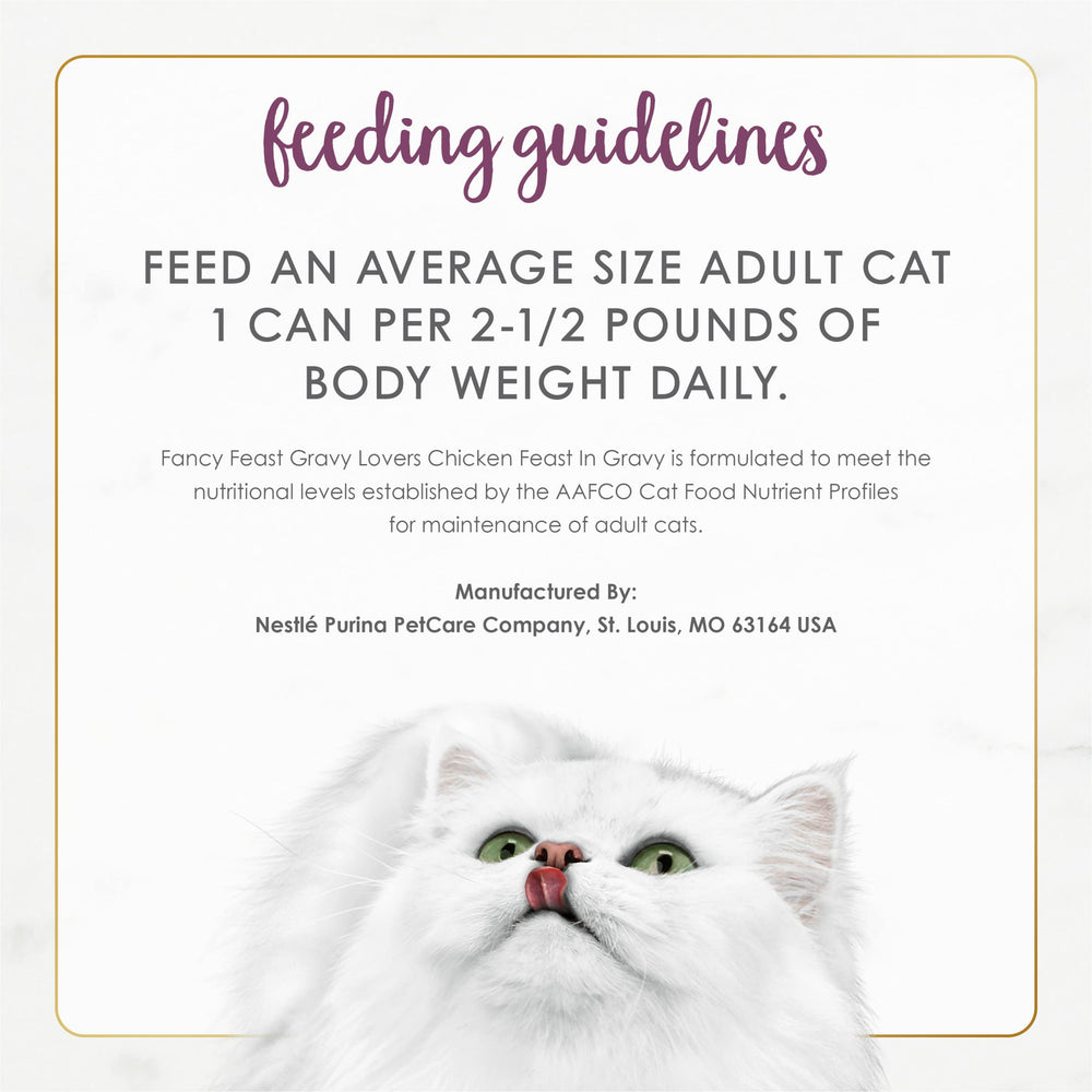 Fancy Feast Gravy Lovers portions de 85 g en boîte, pratique pour le repas.