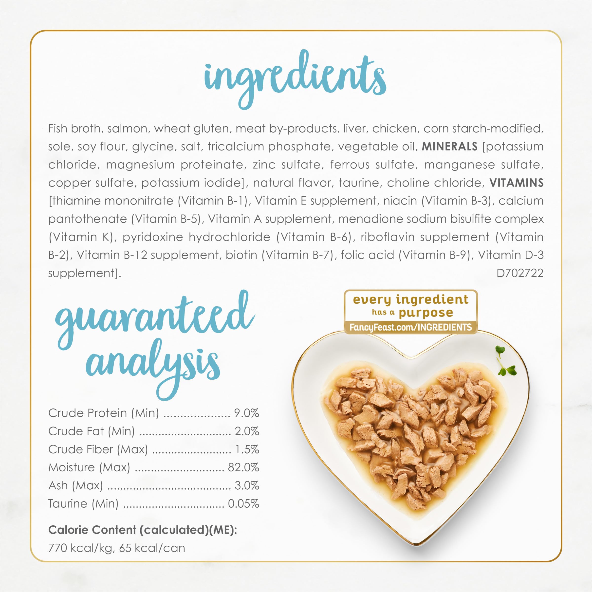 Fancy Feast Gravy Lovers Saumon et Dorade, morceaux tendres, idéale pour chats adultes.