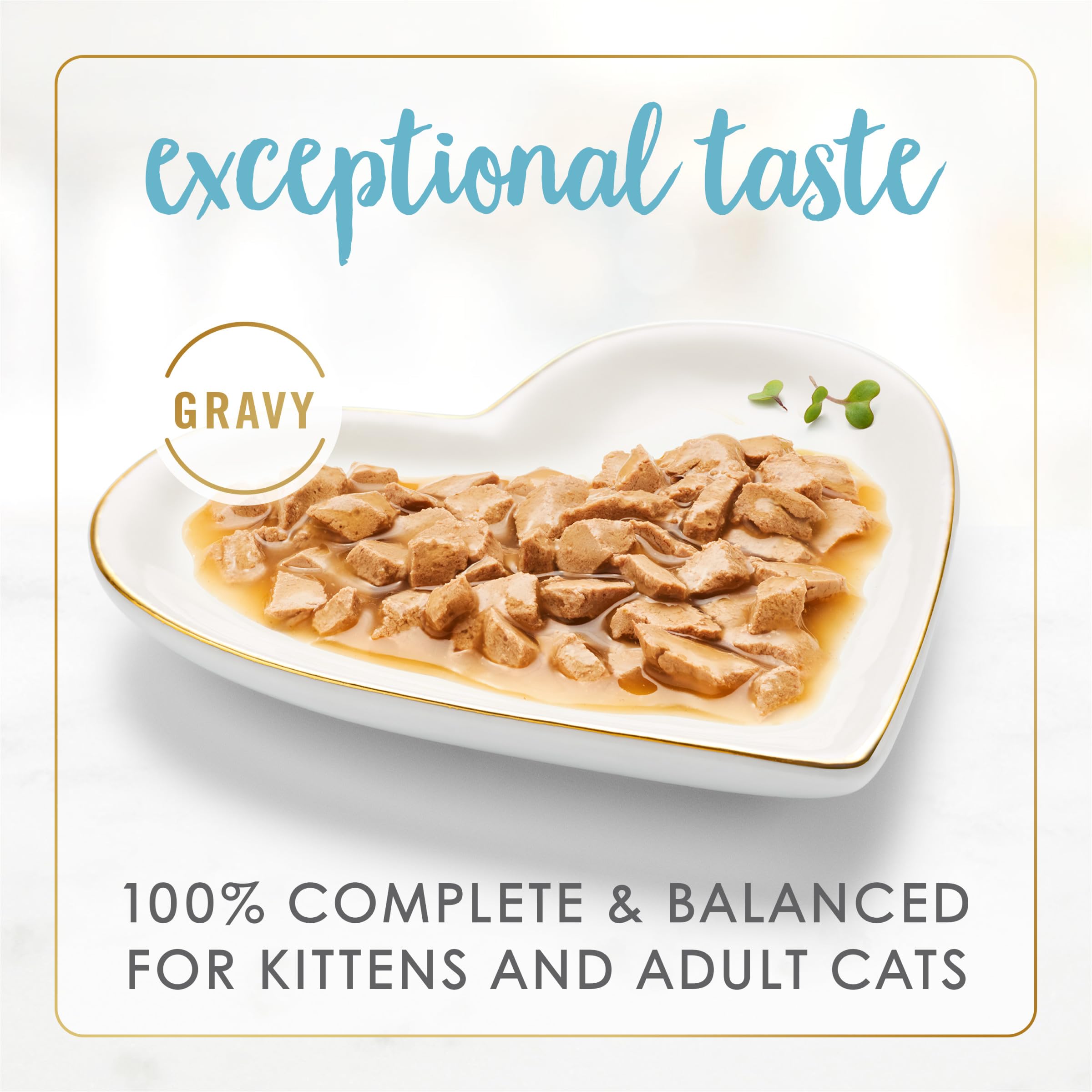 Fancy Feast Gravy Lovers Saumon et Dorade, boîte 3oz fermée, sauce riche pour repas savoureux.