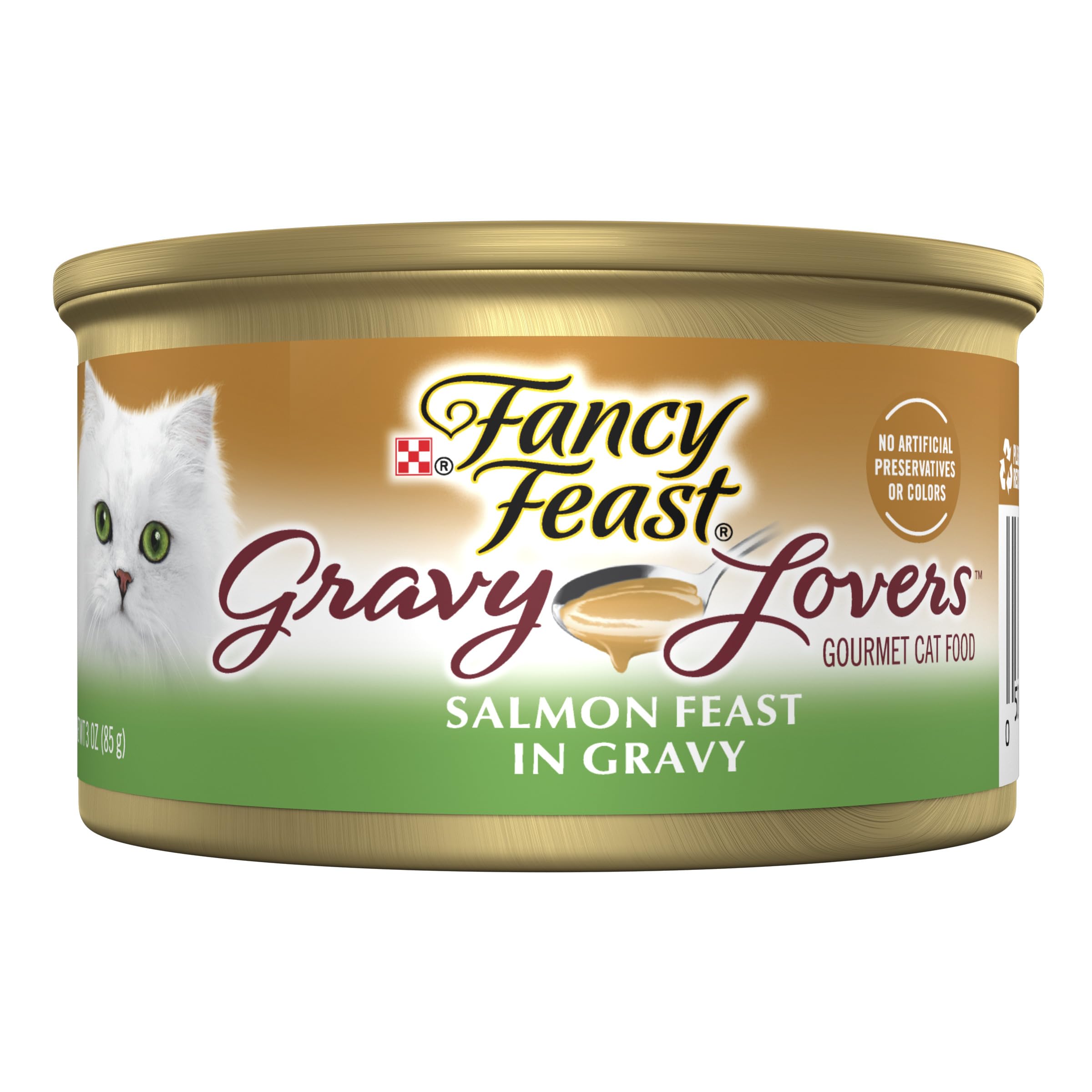 Fancy Feast Gravy Lovers saumon saisi : bouchées tendres en sauce alléchante.