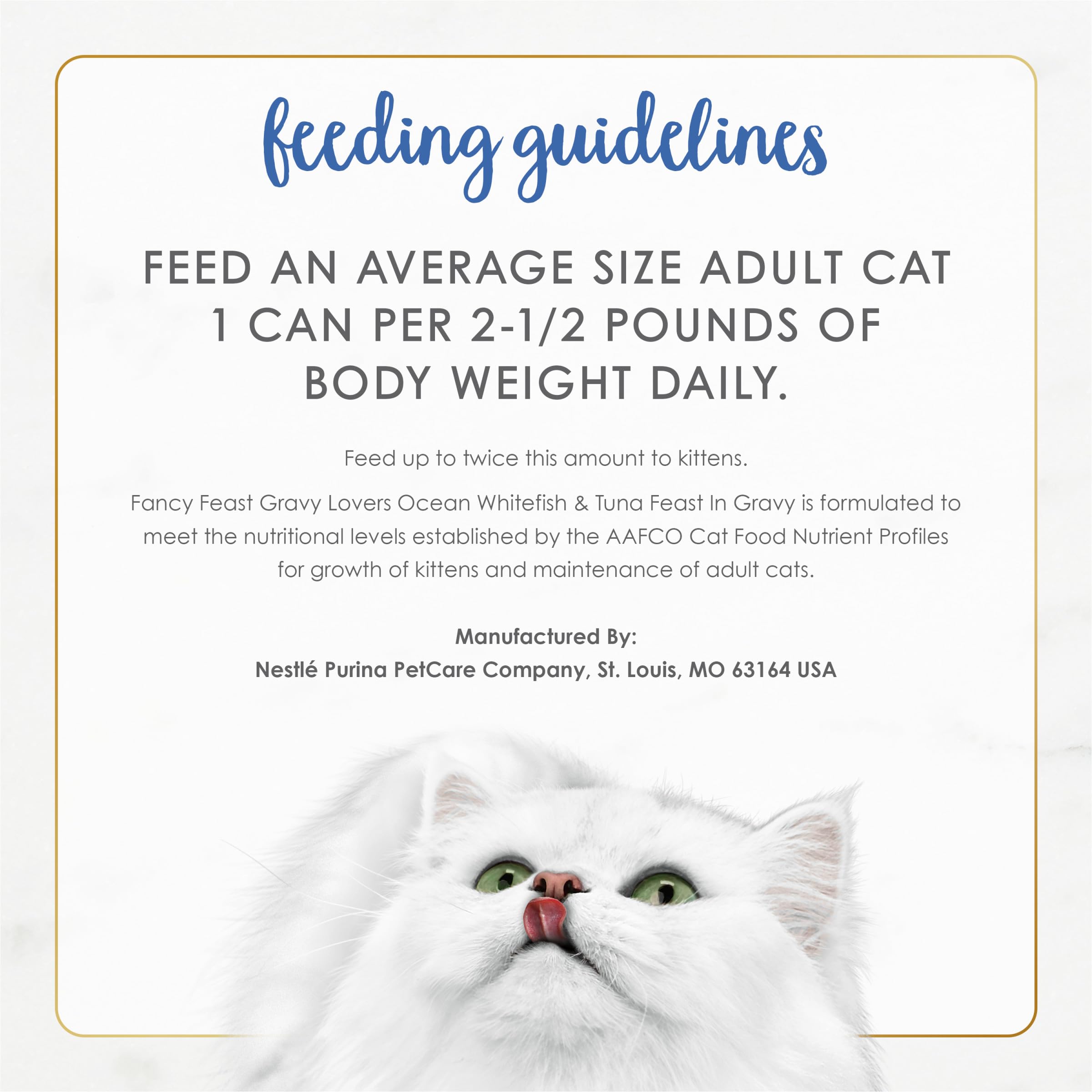 Purina Fancy Feast Gravy Lovers conseils service facile pour repas quotidien.