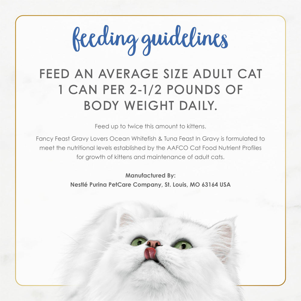 Purina Fancy Feast Gravy Lovers conseils service facile pour repas quotidien.