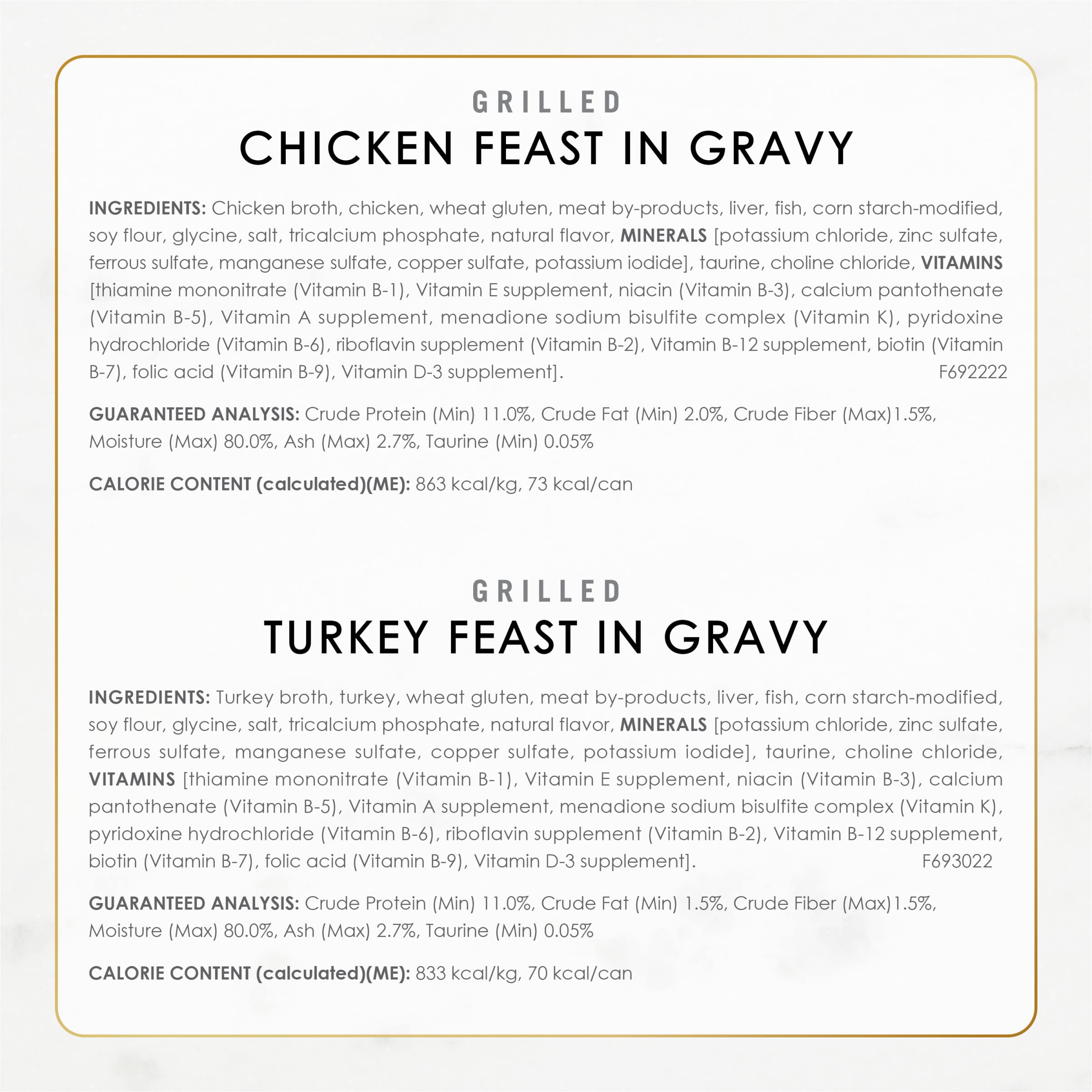 Fancy Feast Grilled: texture tendre de la dinde, saveur appréciée.