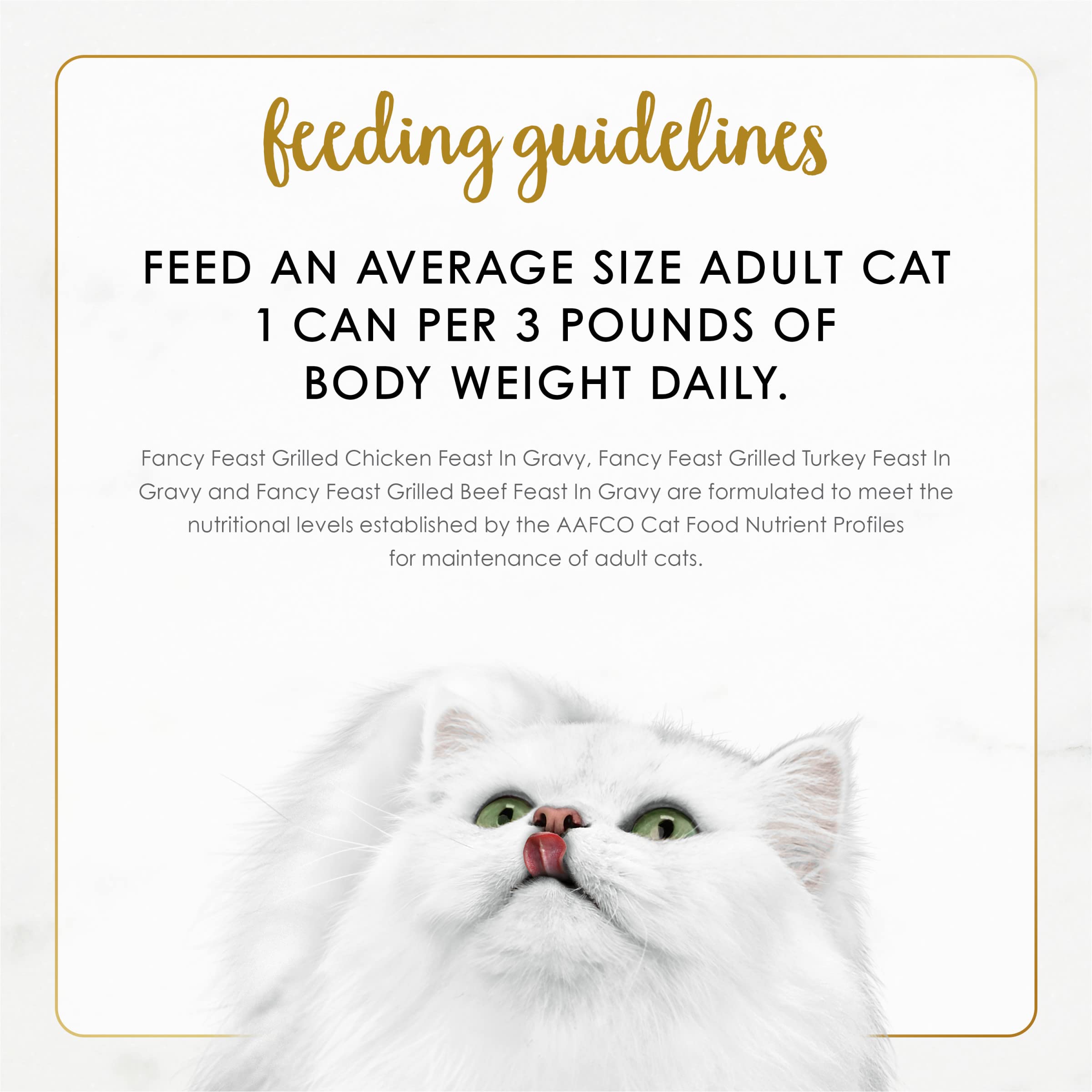 Fancy Feast Grilled: nutriments essentiels dans chaque portion.