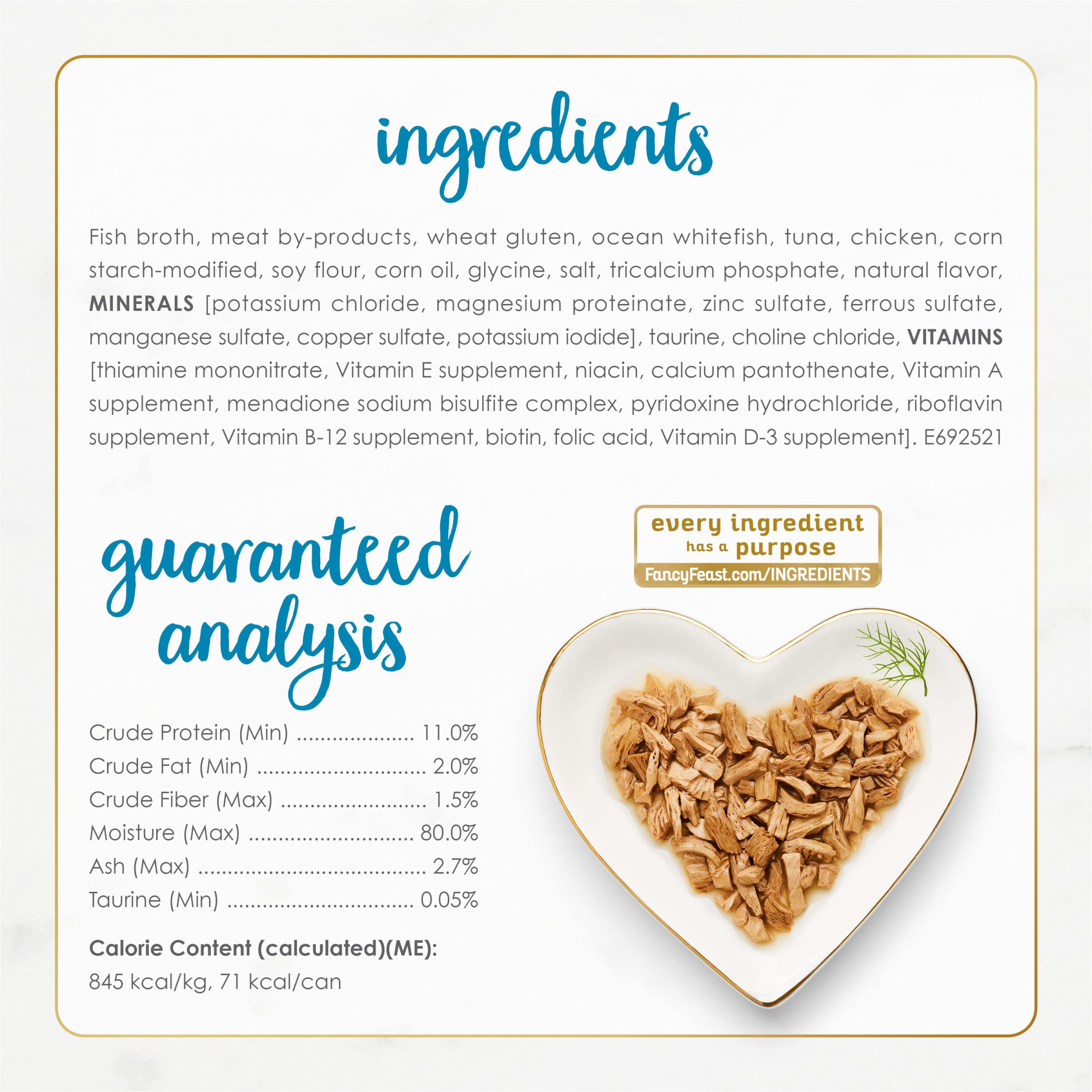 Fancy Feast Grilled – saveurs marines, portion pratique pour varier les repas de votre chat.