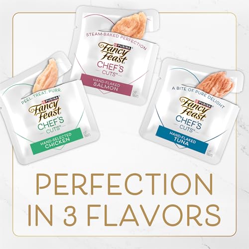 Idée de jeu et entraînement: petites bouchées faciles à manipuler avec Fancy Feast.