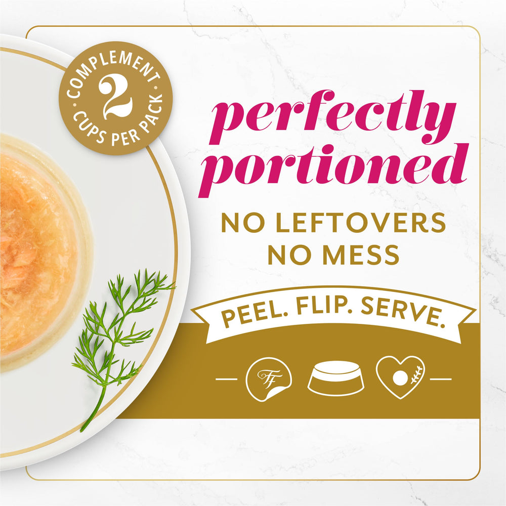 Conteneur facile à servir pour Fancy Feast Layered Delights.