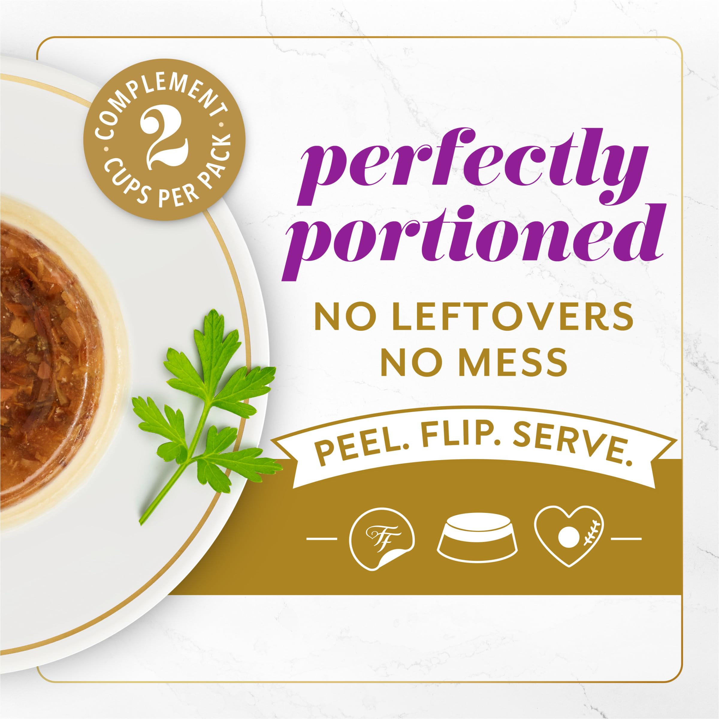 Fancy Feast Layered Delights – deux portions par sachet, pratique et propre