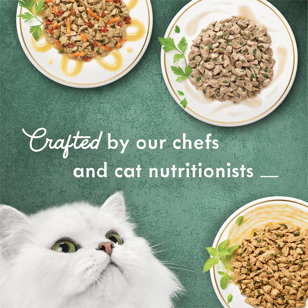 Purina Fancy Feast Medleys boîtes 3 oz, dinde et sauce pour variété.