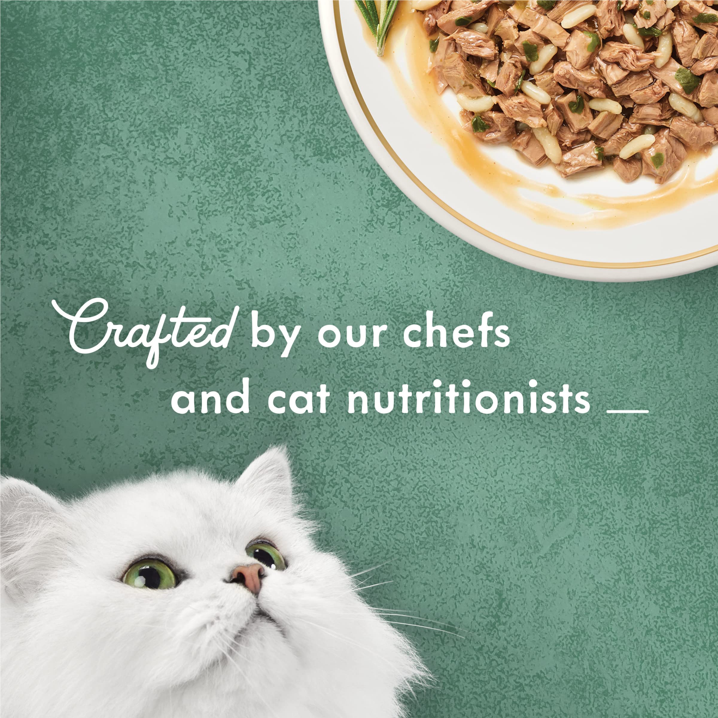 Fancy Feast Medleys Thon Tuscany thon réel et riz dans une ration équilibrée.