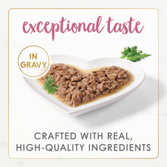 Fancy Feast morceaux et sauce, texture tendre idéale pour chats adultes
