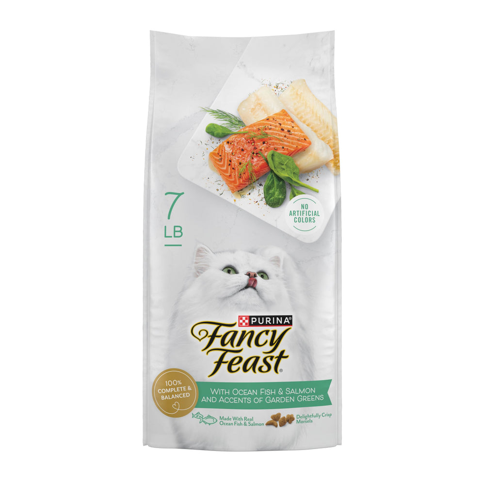Fancy Feast: croquettes au poisson océan et saumon, saveur gourmande.
