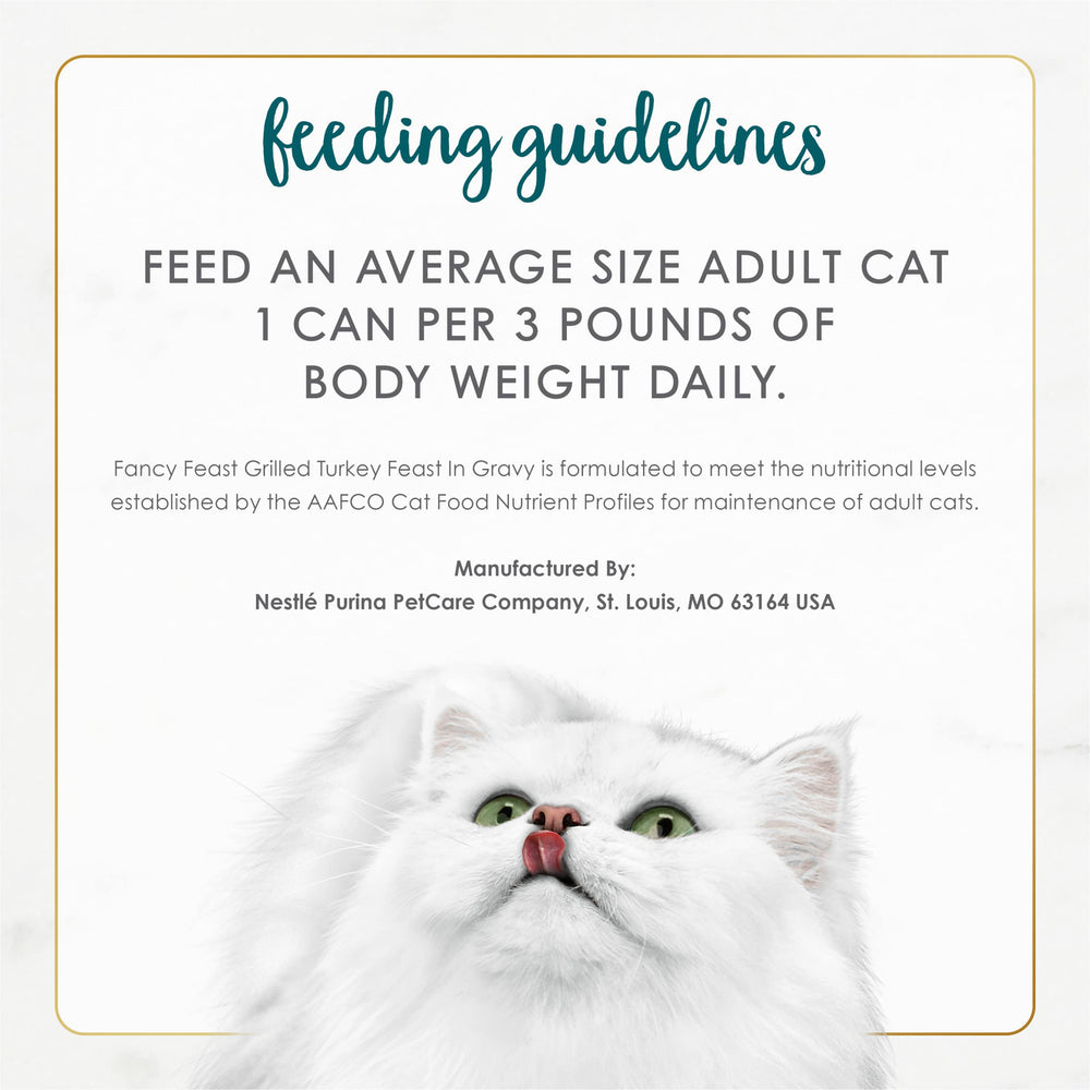 Fancy Feast parfum dinde grillee: aromes appetissants pour encourager l'essai de repas.
